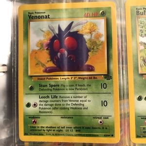 1990’s rare vintage venonat Pokémon card 63/64